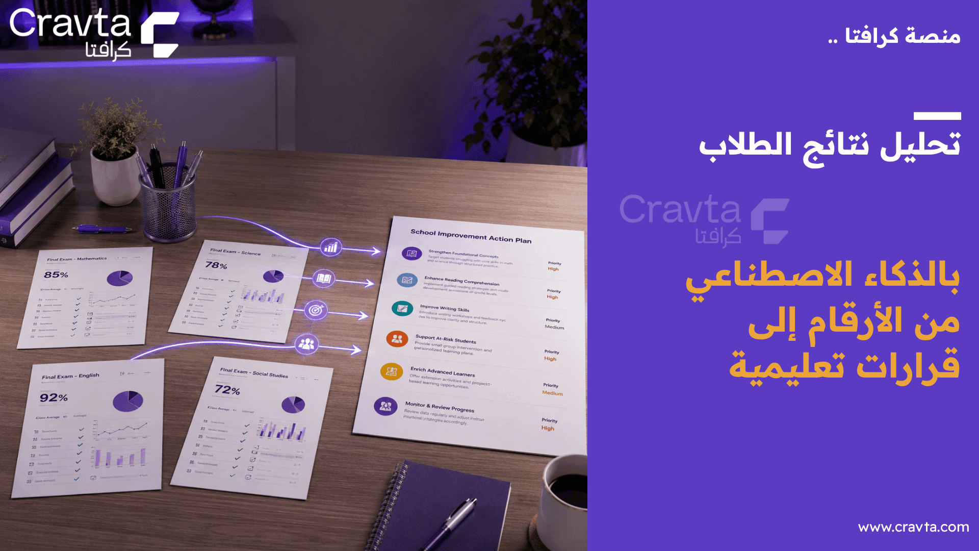 تحليل نتائج الطلاب بالذكاء الاصطناعي: من الأرقام إلى قرارات تعليمية