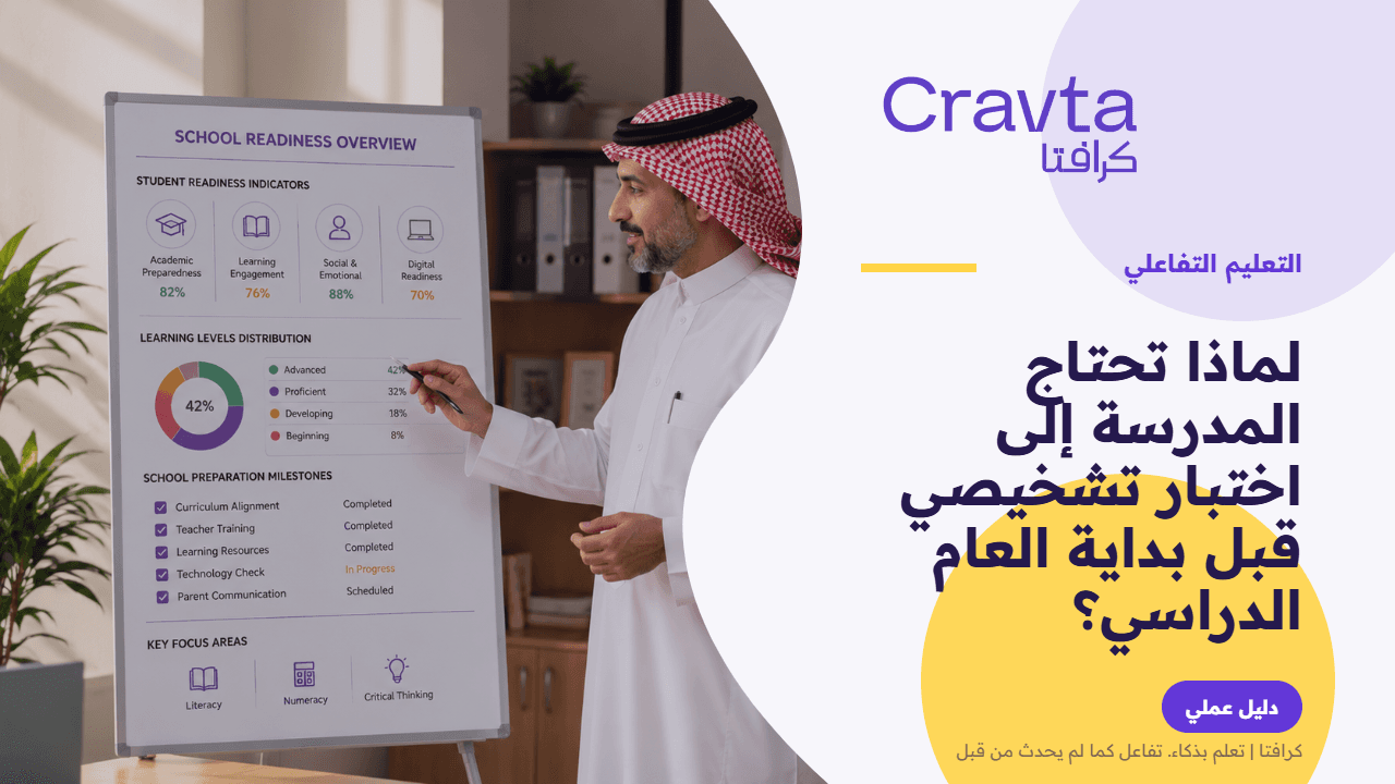 لماذا تحتاج المدرسة إلى اختبار تشخيصي قبل بداية العام الدراسي؟